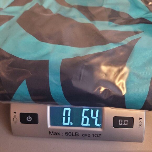 NAUTICA Navy Blue and Teal  Long Sleeve Abstract Pattern Top with Nautica Logo - Picture 11 of 12
